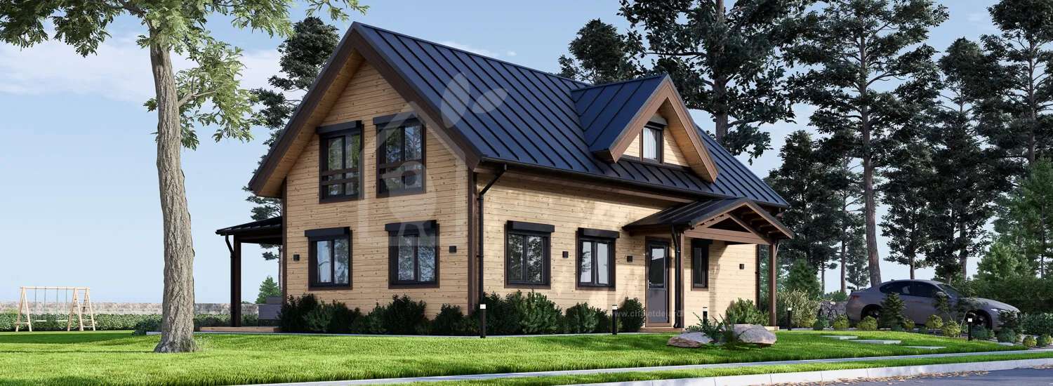 maison en bois vera rv (isolé re2020, 44 mm + bardage), 127 m² maison en bois vera rv (isolé re2020, 44 mm + bardage), 127 m²