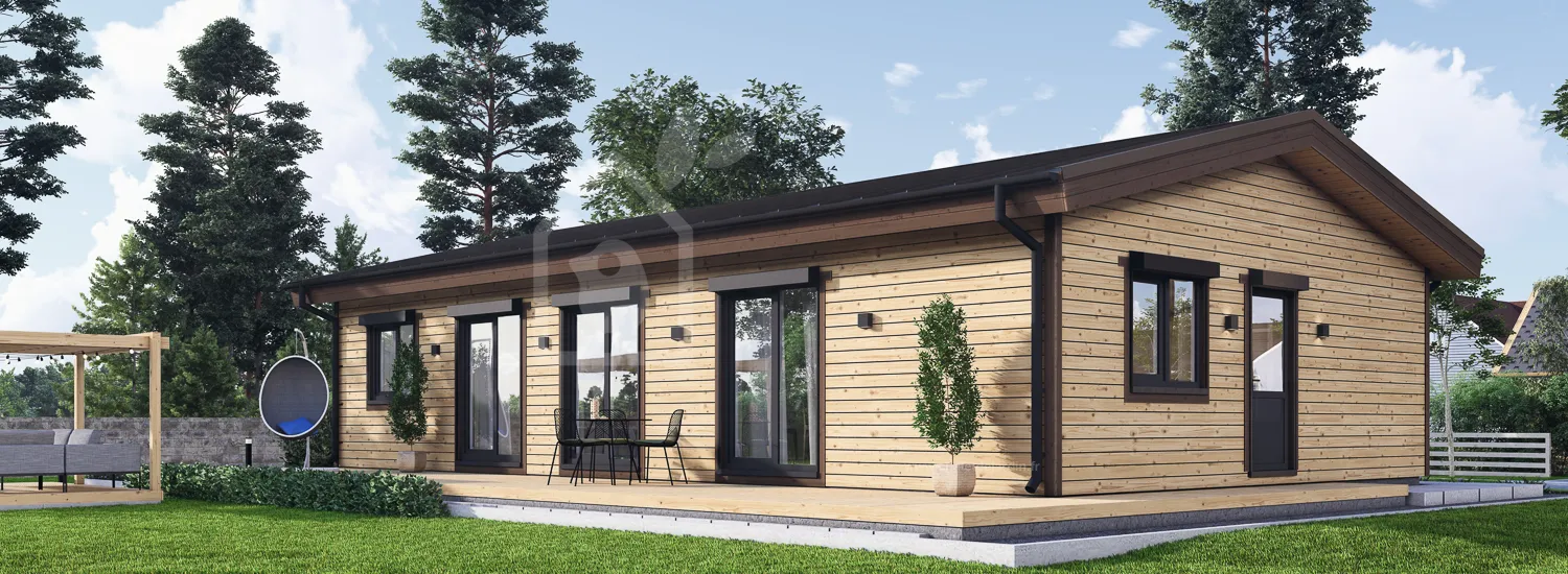 maison en bois julia rv (isolé re2020, 44 mm + bardage), 95 m² maison en bois julia rv (isolé re2020, 44 mm + bardage), 95 m²