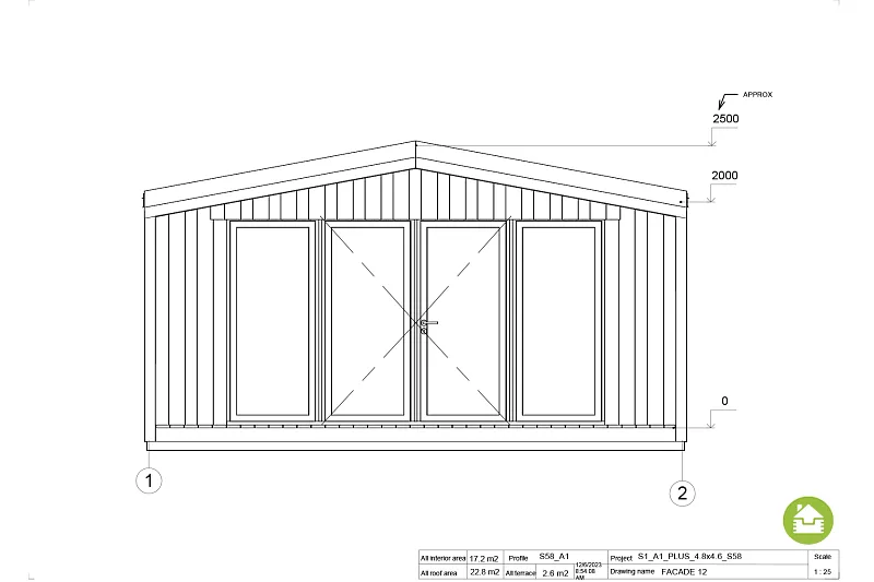 chalet 17 m² en bois isolé pau s1 a1 chalet 17 m² en bois isolé pau s1 a1