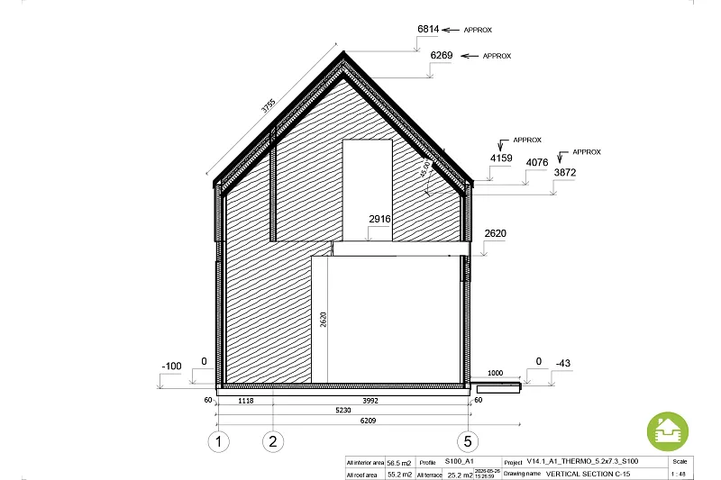 maison 58 m² en bois kit re2020 avec permis de construire colmar v14.1 a1 maison 58 m² en bois kit re2020 avec permis de construire colmar v14.1 a1