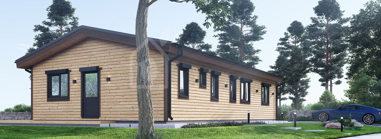 maison en bois julia rv (isolé re2020, 44 mm + bardage), 95 m² maison en bois julia rv (isolé re2020, 44 mm + bardage), 95 m²